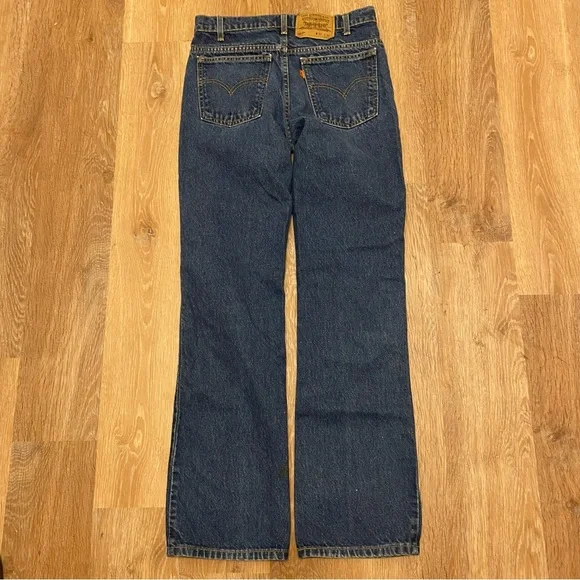 Vintage Levi’s 517 Bootcut Orange Tab 30x32 Denim Jeans Made in USA 90s Flare - Picture 3 of 7
